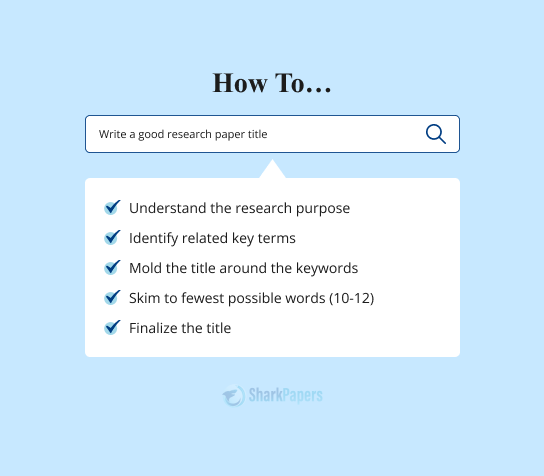 How to Write a Research Paper Title